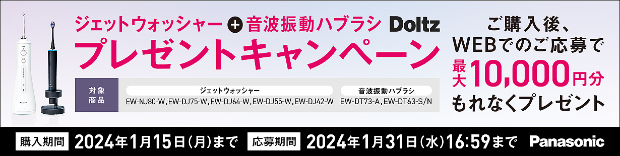 パナソニック(家電) ジェットウォッシャー ドルツ（白） EW-DJ42-W NTT-X Store